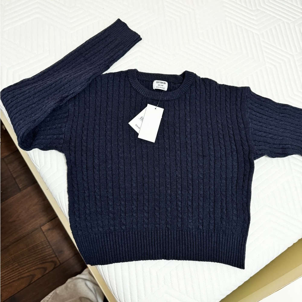 Cotton On Navy Sweater